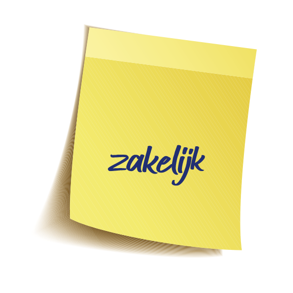 memo met tekst zakelijk